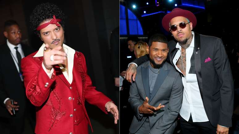 Bruno Mars vira alvo de cr&iacute;ticas ao divulgar turn&ecirc; de Chris Brown e Usher (Matt Winkelmeyer Getty Images for The Recording Academy Mark Davis WireImage)