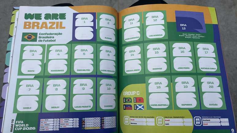 உலகக் கோப்பை ஆல்பத்தில் நெய்மர் ஜூனியர் இல்லை. 