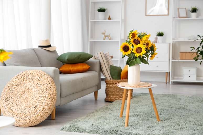 O girassol decora ambientes com cor, vida e um toque natural que transforma qualquer espa&ccedil;o 