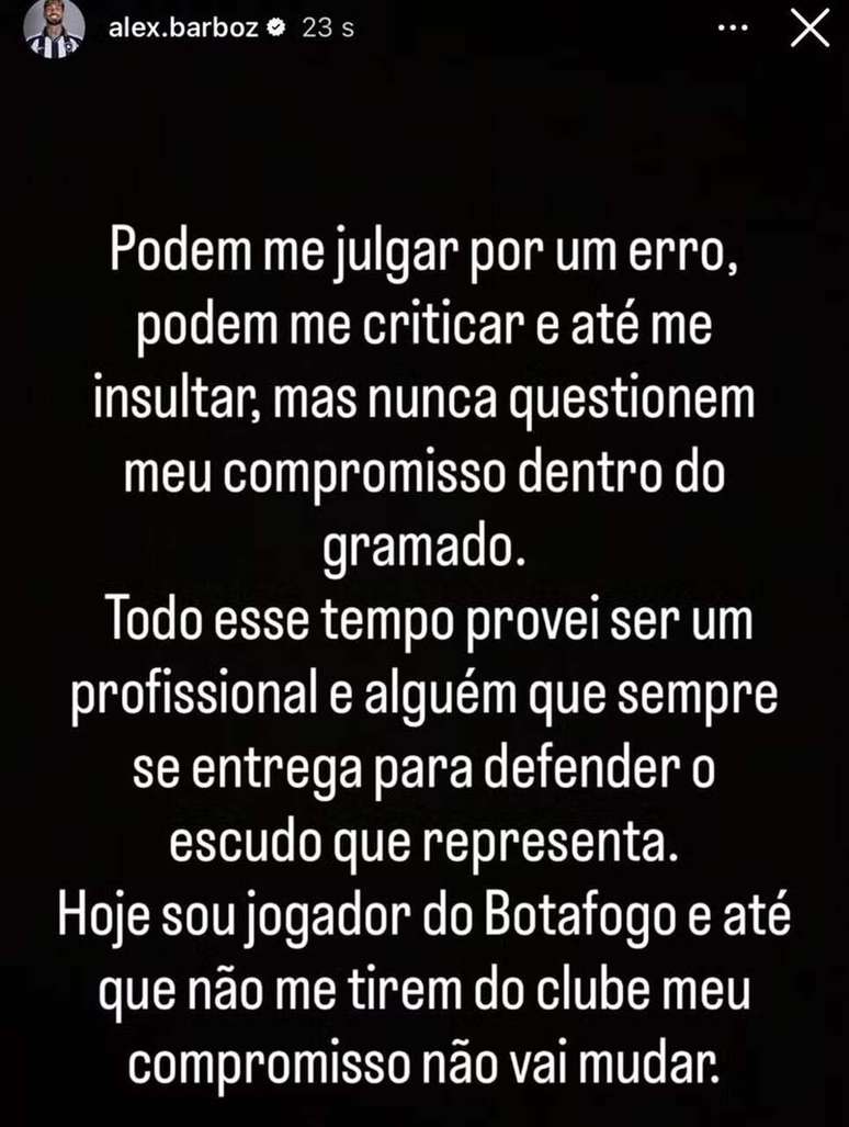 బార్బోజా తన సోషల్ నెట్‌వర్క్‌లలో వెల్లడించాడు -