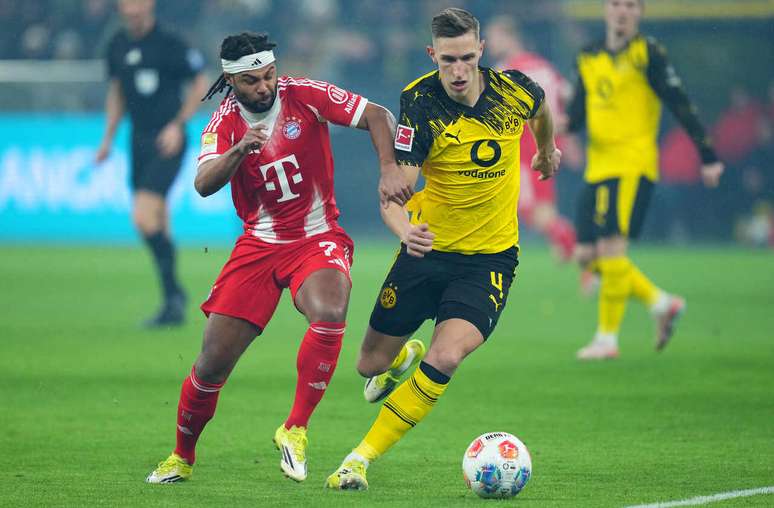 Gnabry em campo pelo Bayern &ndash; Fhoto: Pau Barrena/Getty Images)