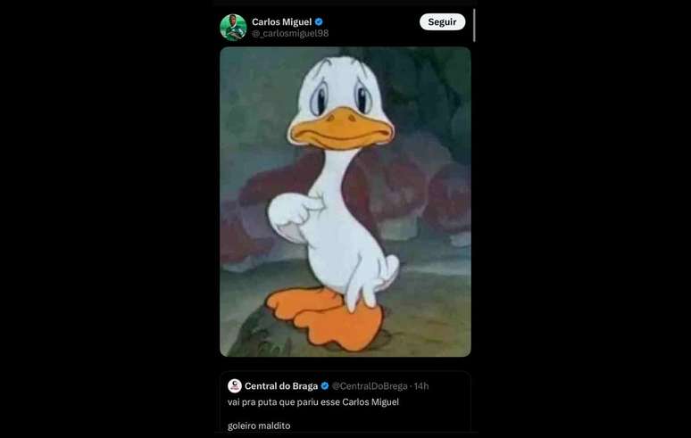 Reposta viraliza nas redes sociais e ganha destaque entre assuntos mais comentados &ndash;