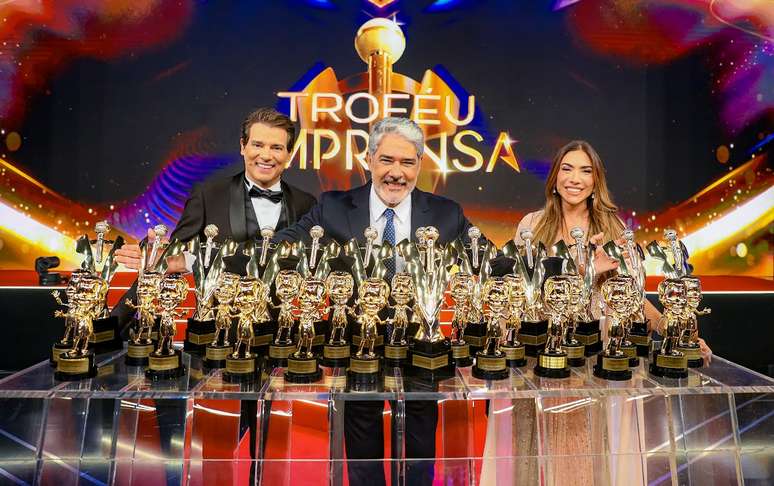 William Bonner no Trof&eacute;u Imprensa