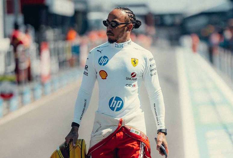 Lewis Hamilton est� na Ferrari desde 2025 ?