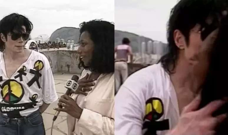 Gloria Maria n&atilde;o s&oacute; conseguiu uma declara&ccedil;&atilde;o de amor de Michael Jackson pelo Brasil como ganhou um gesto de carinho do &iacute;dolo