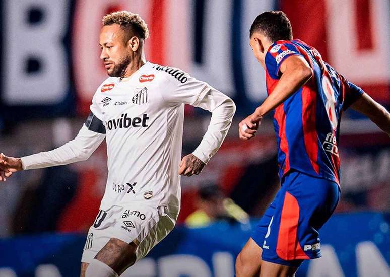 Neymar em a&ccedil;&atilde;o contra o San Lorenzo &ndash;