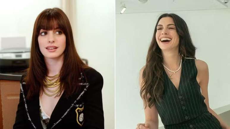 Anne Hathaway antes e depois.