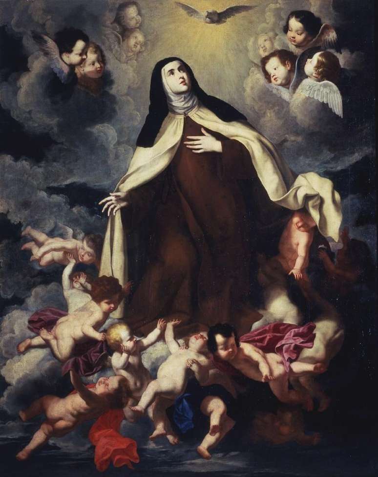 Teresa D'&Aacute;vila, em pintura de 1650