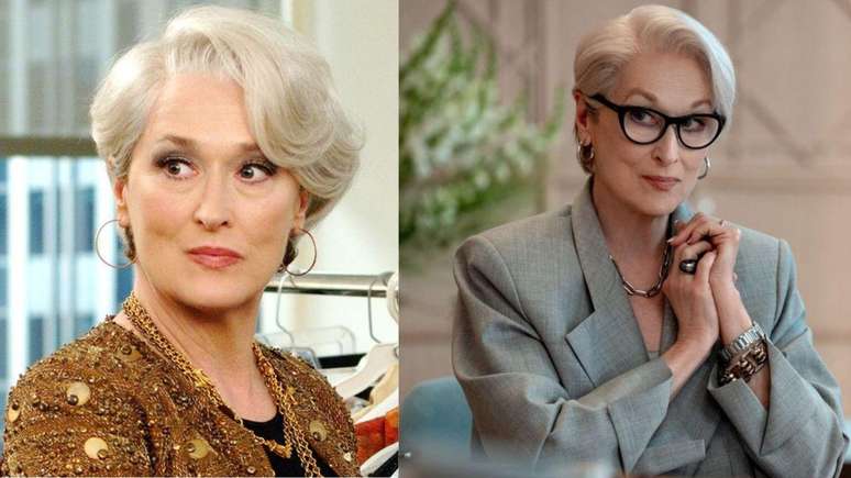 Meryl Streep antes e depois.