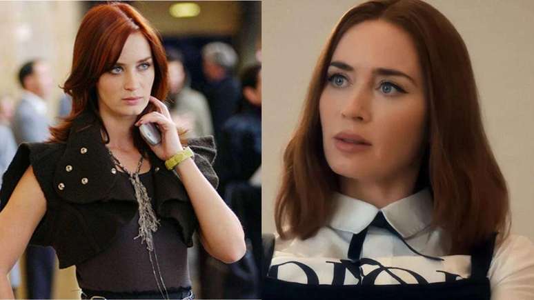 Emily Blunt antes e depois.