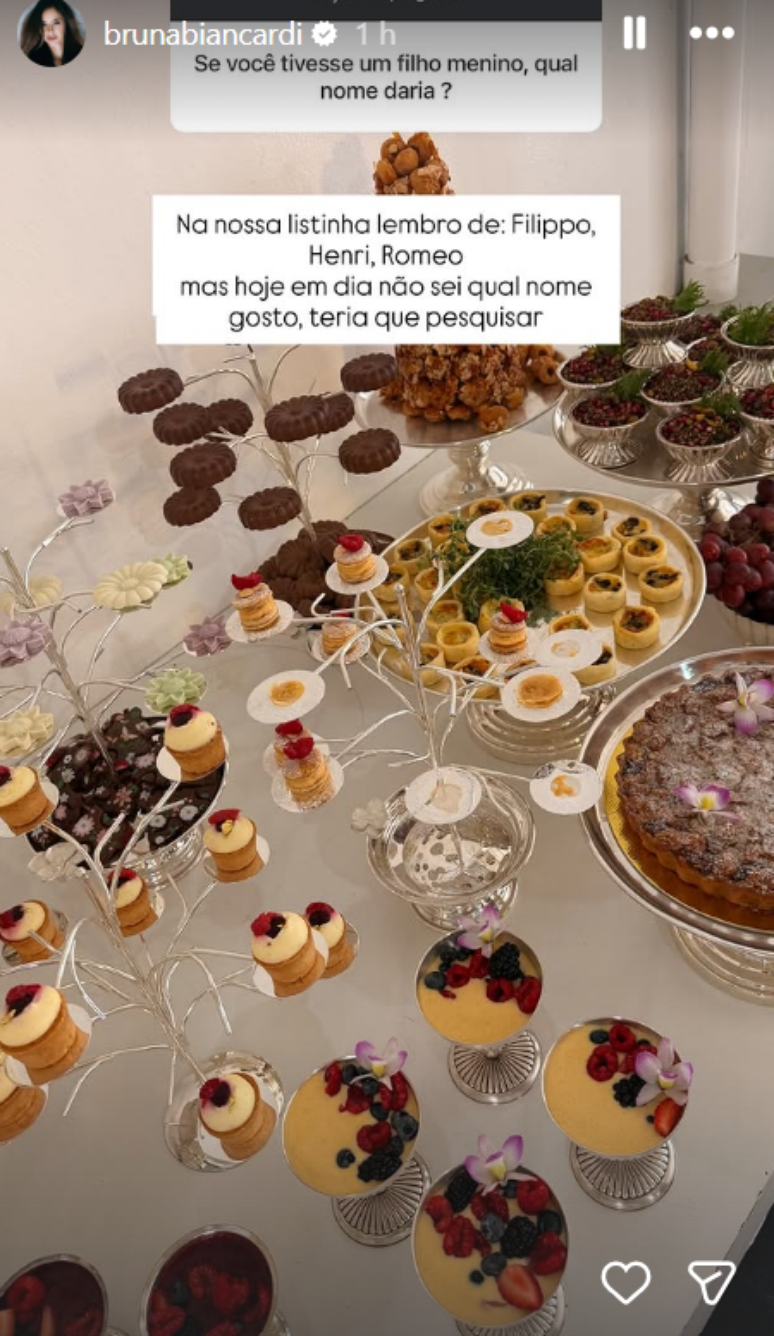 Bruna Biancardi revela nomes para filhos com Neymar se tivessem meninos