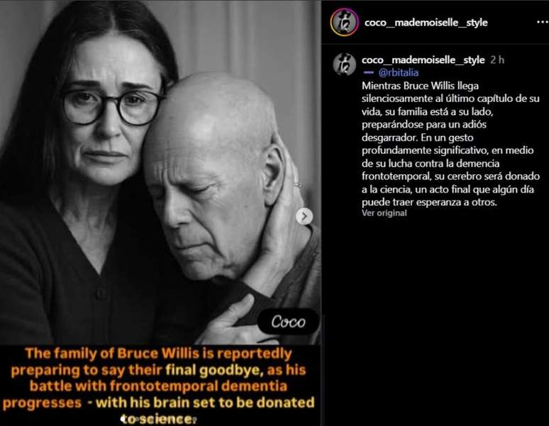 Demi Moore sobre Bruce Willis | Instagram