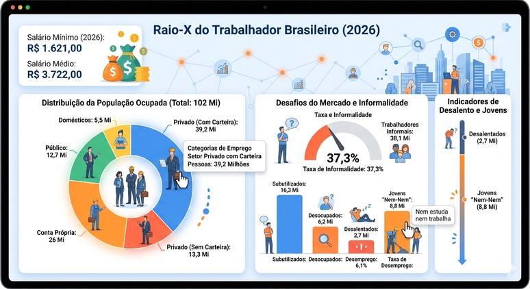 Raio X do trabalho no Brasil 