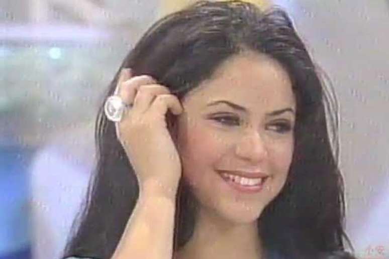 Gugu Liberato e Shakira no Domingo Legal (1997)