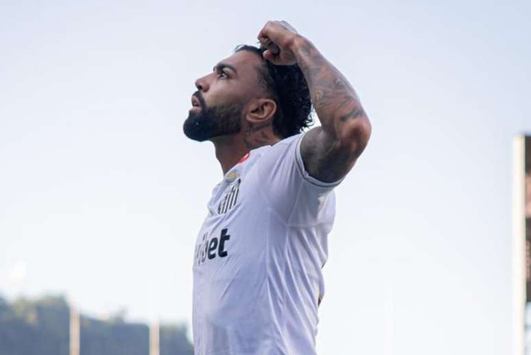 Gabigol participa de quase metade dos gols do Santos em 2026 &ndash; Foto Raul Bareta / Santos FC