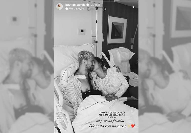 Arrascaeta se recupera ao lado da esposa &ndash;