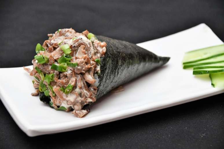 Temaki de shimeji 