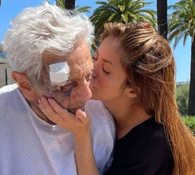 Shakira com o pai, William Mebarak Chadid