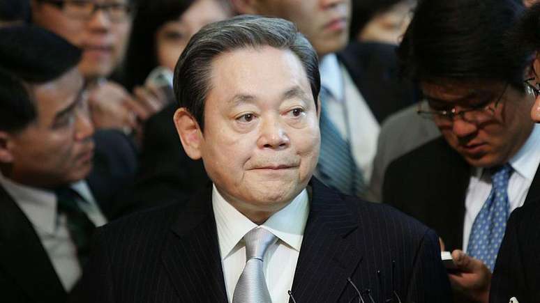 O pai de Lee Jae-yong, Lee Kun-hee, liderou a Samsung at&eacute; sua morte