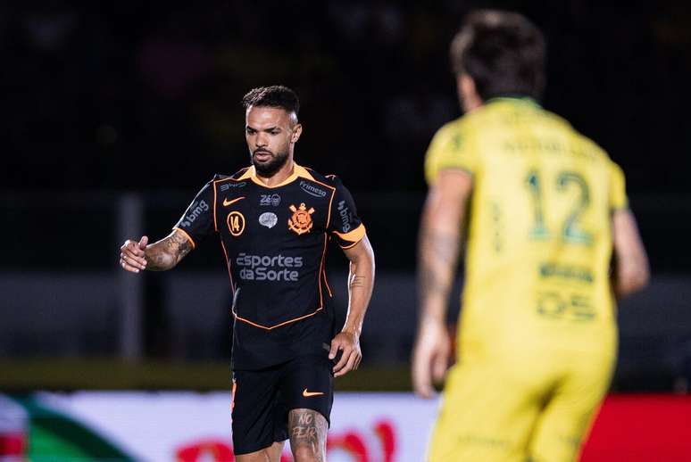 Raniele em a&ccedil;&atilde;o com a camisa do Corinthians diante do Mirassol &ndash;