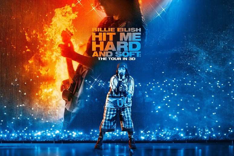 &ldquo;Billie Eilish &ndash; Hit Me Hard and Soft&rdquo; leva a turn&ecirc; da artista para o cinema em uma experi&ecirc;ncia imersiva em 3D que une shows e bastidores 