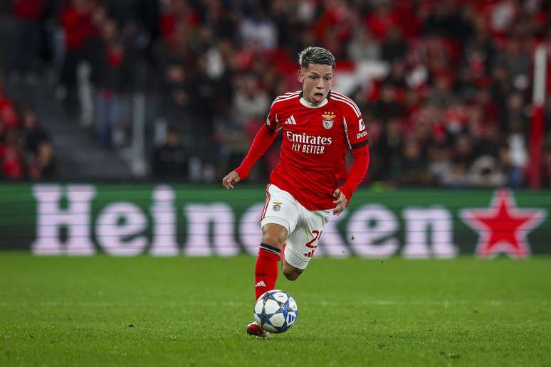 Gianluca Prestianni, do Benfica 