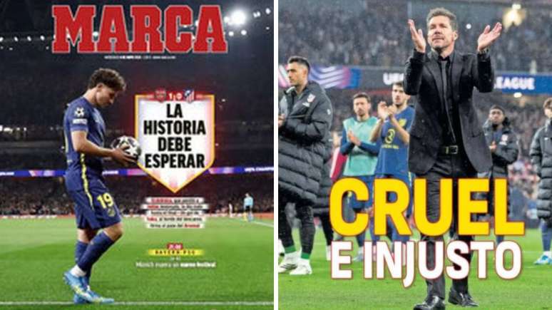 Jornais espanh&oacute;is lamentam elimina&ccedil;&atilde;o do Atletico