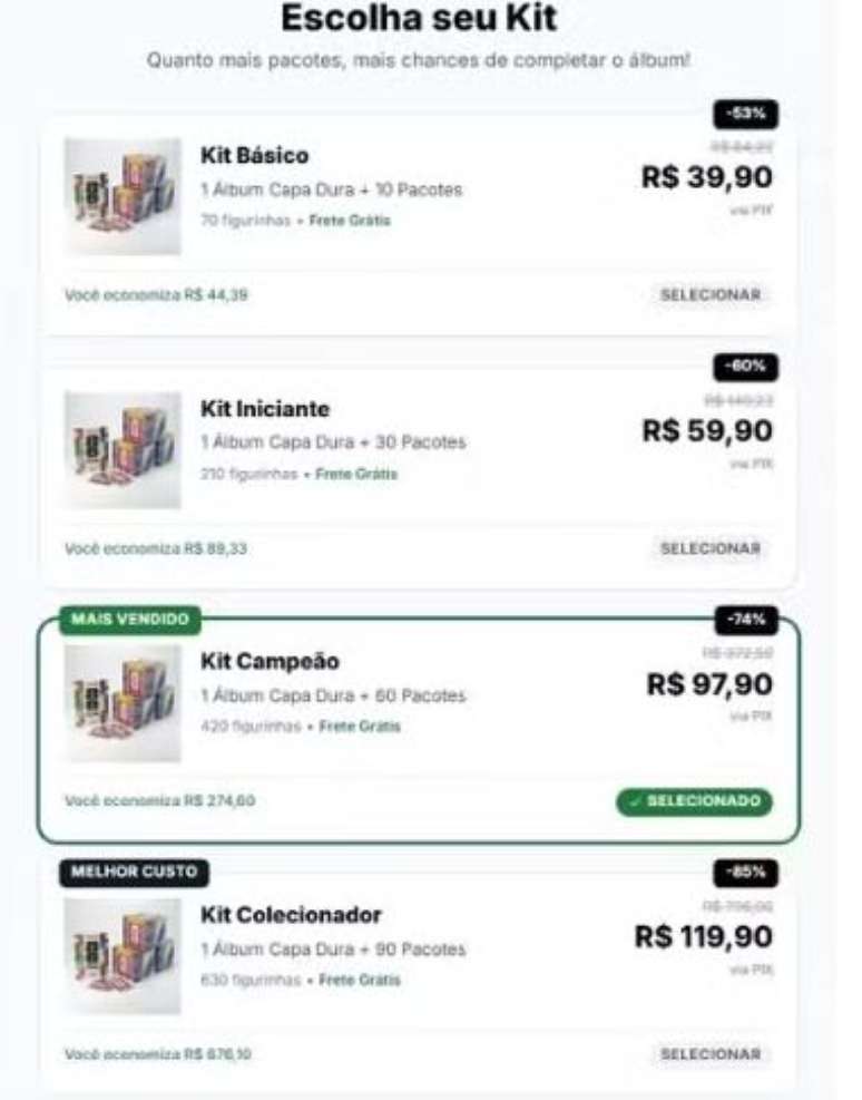 Sites falsos apresentam combos que n&atilde;o existem