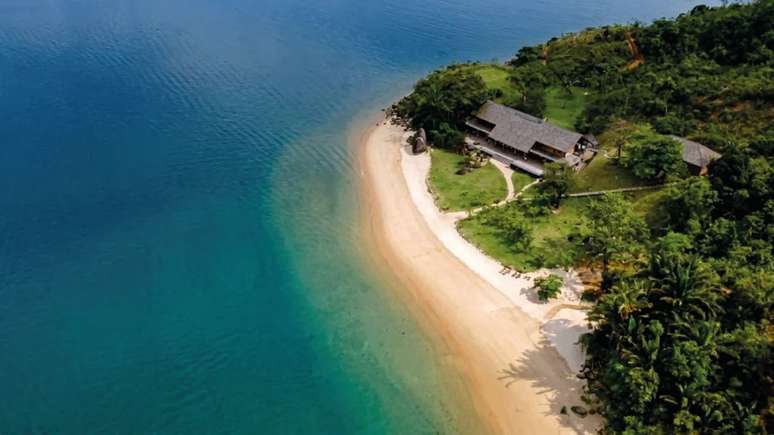 Praia da Costa, no Saco do Mamangu&aacute; 