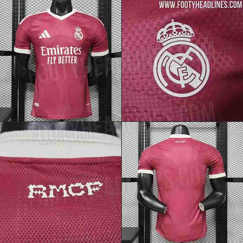 Uniforme rosa do Real Madrid &ndash;
