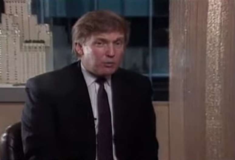 Donald Trump em entrevista com Bruna Lombardi