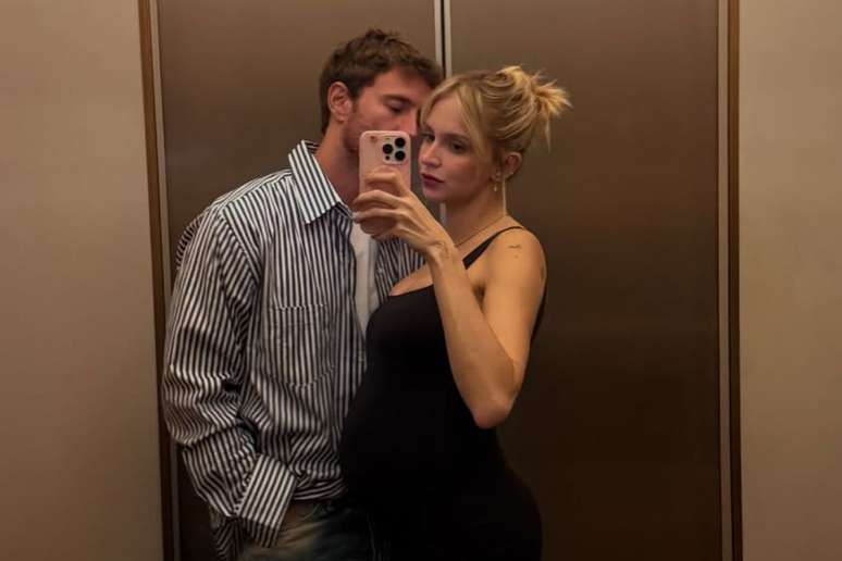 Isa Scherer e o modelo Rodrigo Calazans