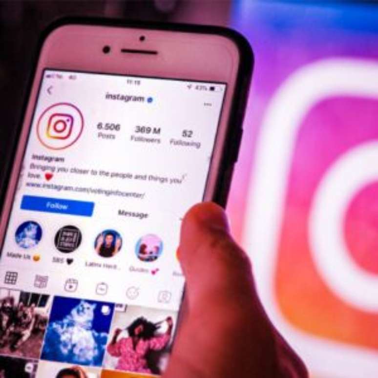 Rede social Instagram.