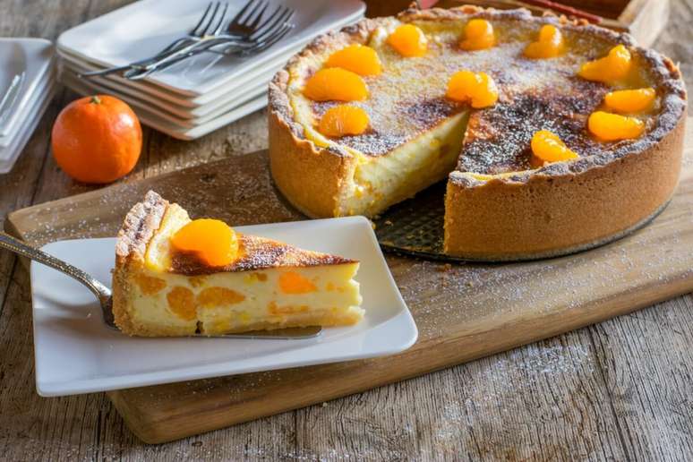 Cheesecake de tangerina 