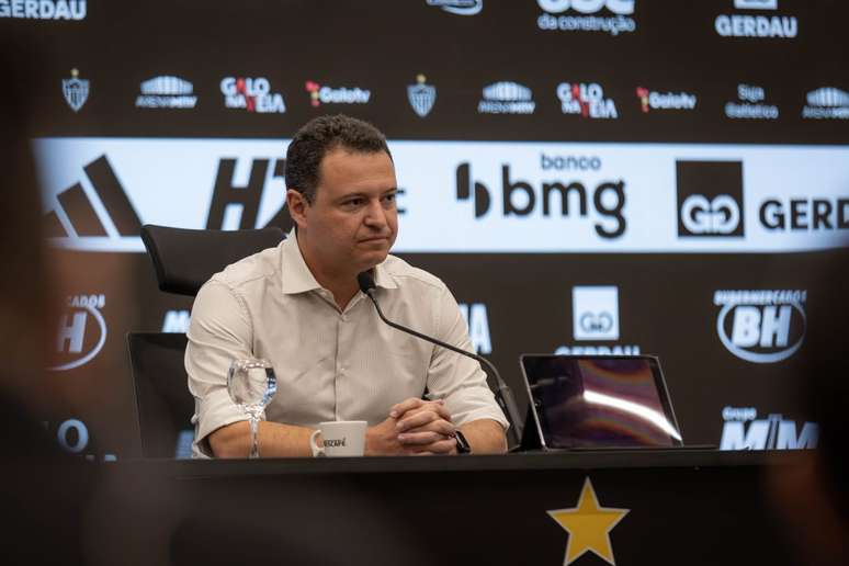Rafael Menin se afastou do comando da SAF do Atl&eacute;tico. 