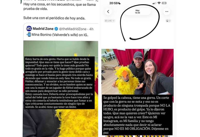 Esposa de Valverde faz postagem nas redes sociais &ndash;