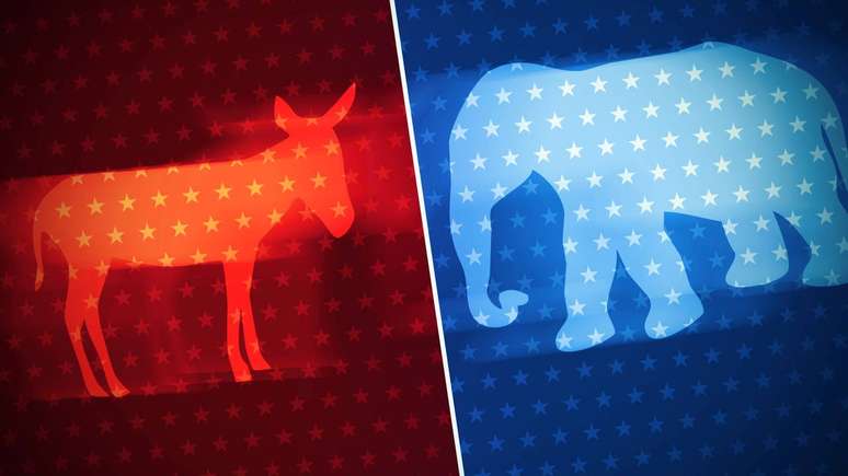 Democratas e republicanos &ndash; depositphotos.com / visuals6x