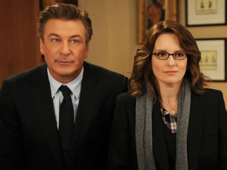 Alec Baldwin e Tina Fey acumularam pr&ecirc;mios ao longo das sete temporadas de '30 Rock'