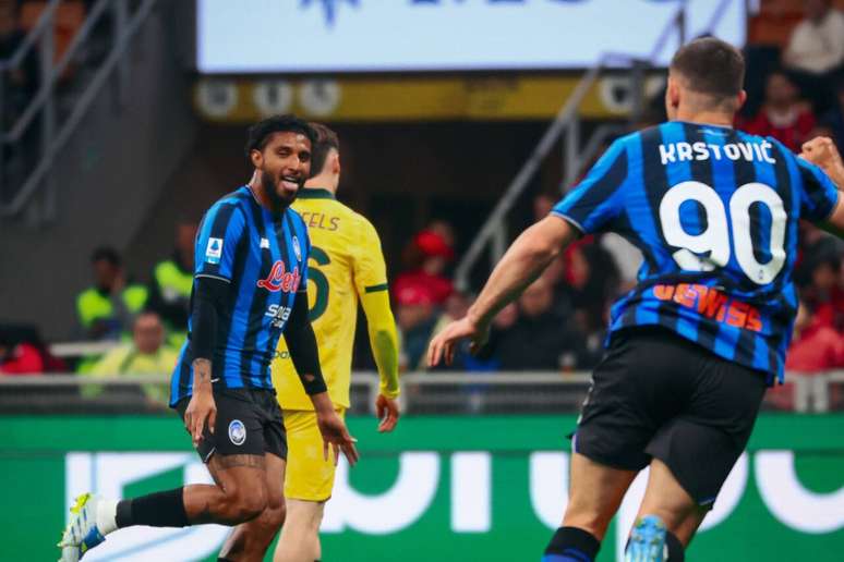 Ederson Atalanta cala o San Siro ao fazer o primeiro gol da&nbsp; Atalanta sobre o Milan. Divulga&ccedil;&atilde;o/AtalantaBC