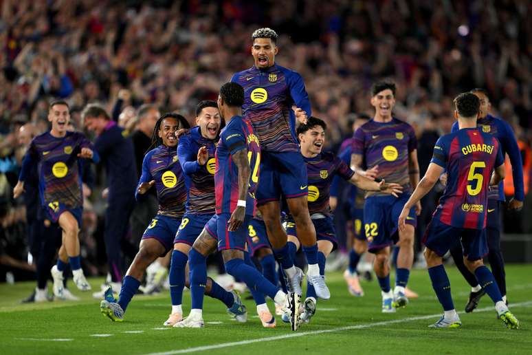Rashford comemorando o primeiro gol 