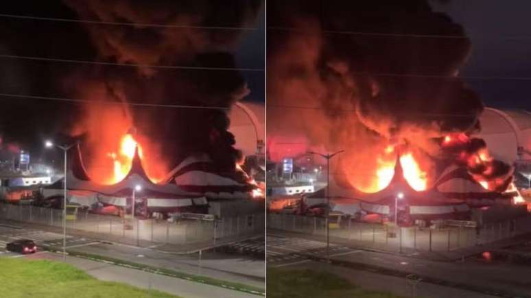 circo pegando fogo.