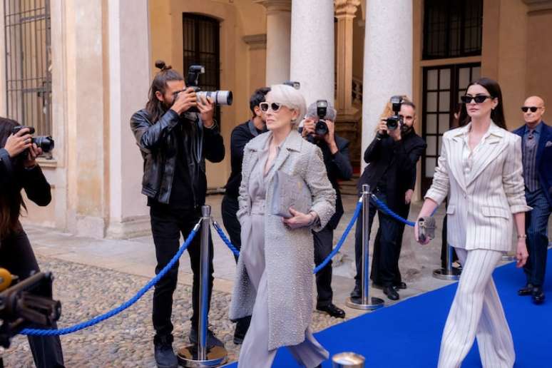 Meryl Streep e Anne Hathaway em cena de 'O Diabo Veste Prada 2'