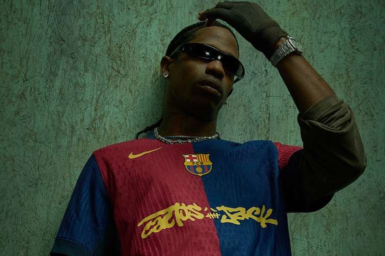 Travis Scott em foto da campanha