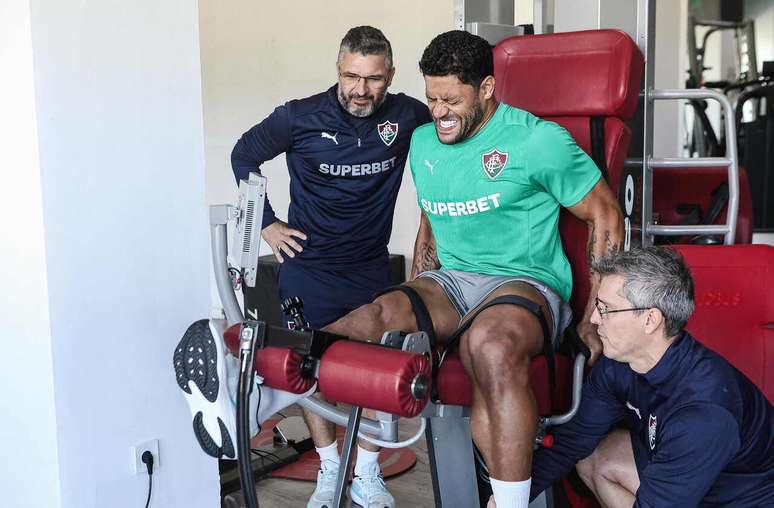 Hulk fez uma bateria de exames com o departamento de fisiologia do Fluminense &ndash;