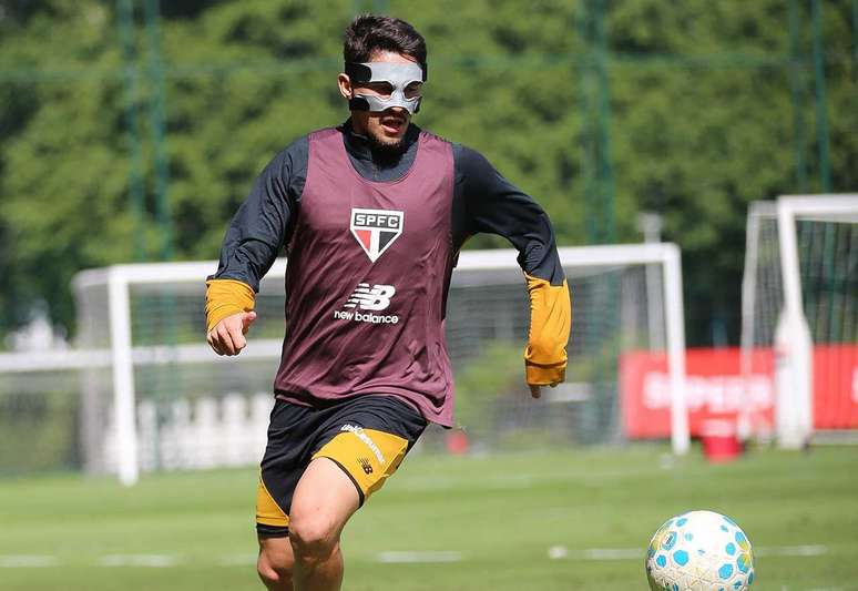 Pablo Maia em treino nesta segunda-feira no S&atilde;o Paulo &ndash;