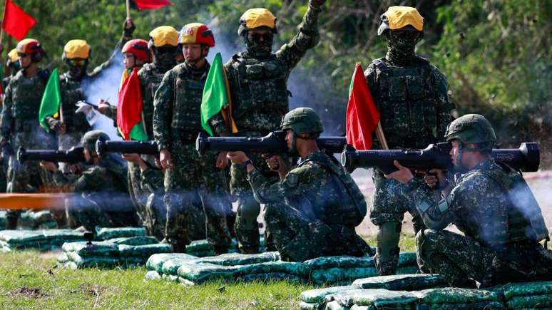 Taiwan conta com o apoio militar dos EUA