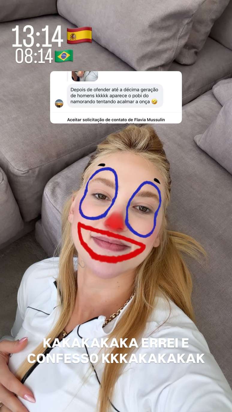Virg&iacute;nia usa filtro de palha&ccedil;o ap&oacute;s postar foto ao lado de VIni Jr.