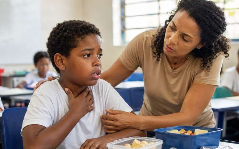 Anafilaxia na escola /