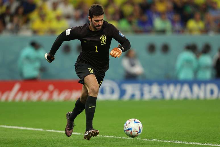 Alisson pela Sele&ccedil;&atilde;o na Copa do Mundo de 2022, no Catar 