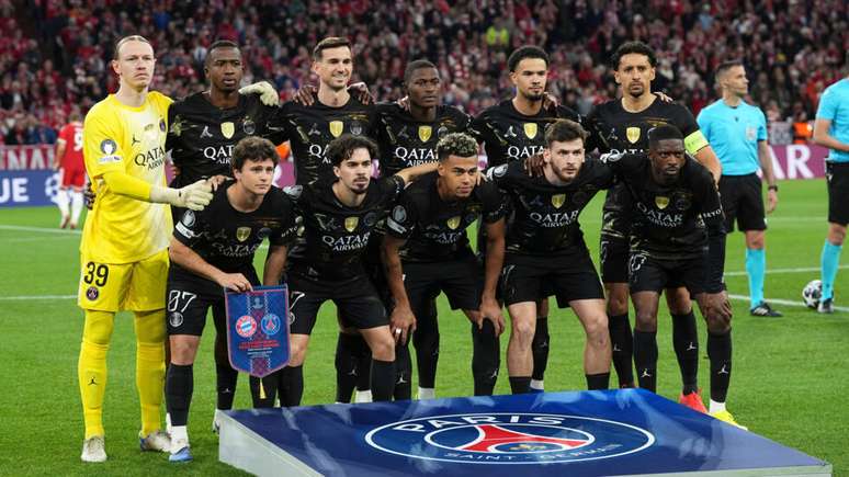 Jogadores do PSG mant&ecirc;m apetite do clube por t&iacute;tulos, em foto feita no dia 6 de maio de 2026.